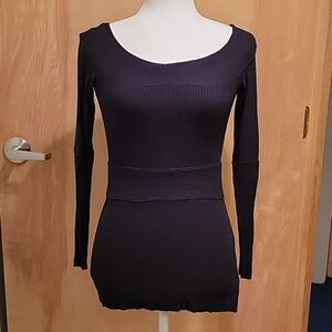 Bailey 44 ribbed off shoulder long sleeve top